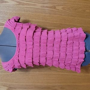 AGB - Pink Ruffle Top (Ladies Medium)